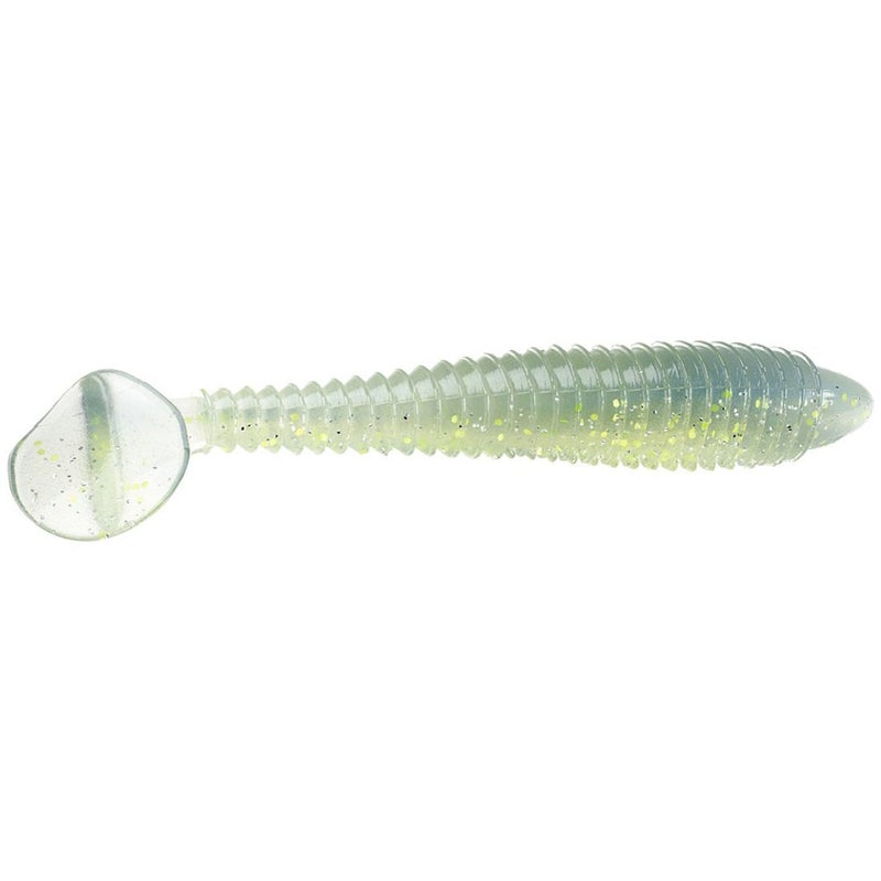 Strike King Rage Swimmer Fishing Lure, Soft Plastic Paddletail Minnow, Sleek Nose Cone, Softly Ribbed Body, Thin Tail - Image 3